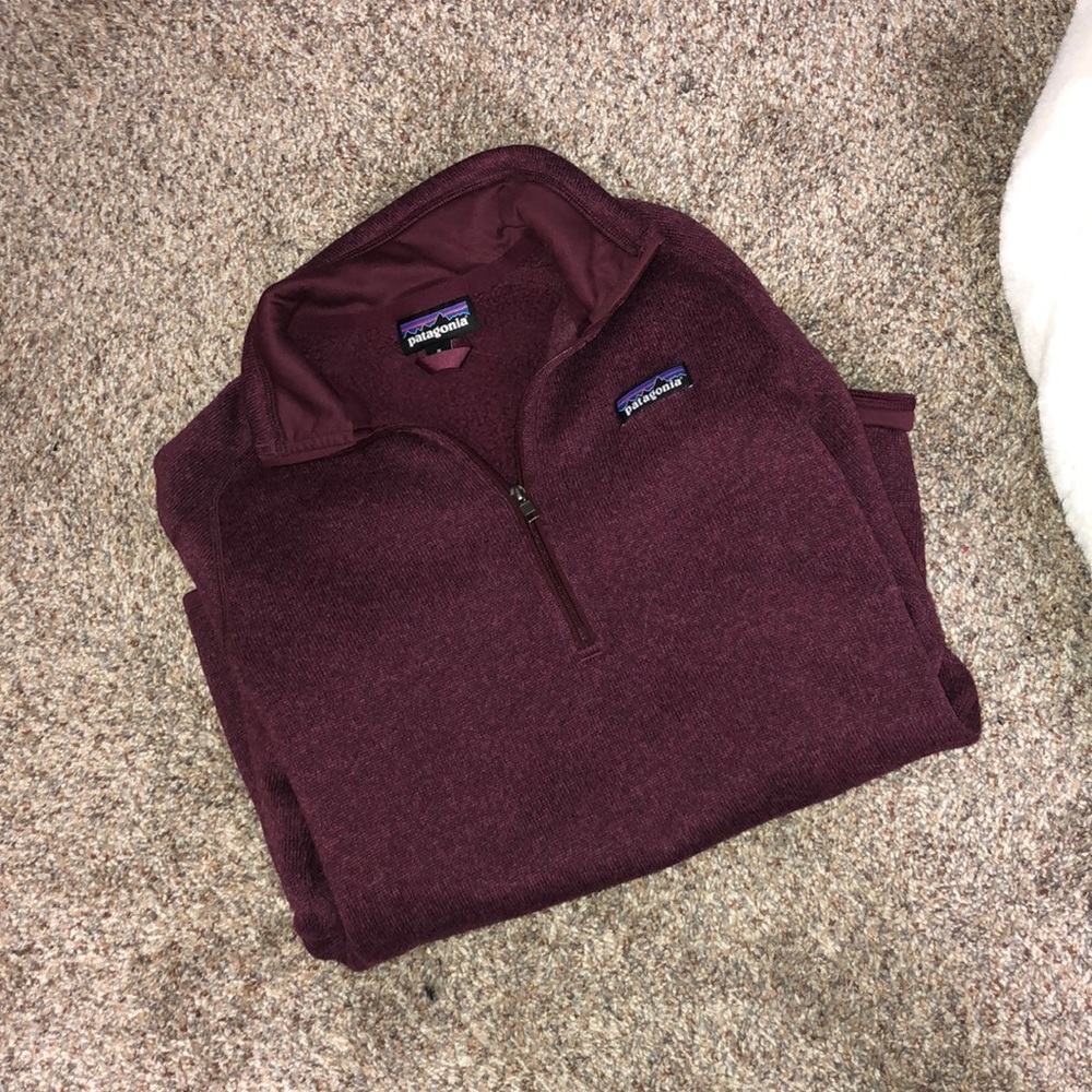 Burgundy Patagonia Quarter Zip